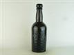 23321 Old Antique Black Glass Beer Bottle Stout Pictorial Newcastle Bradley