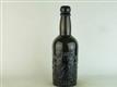 23322 Old Antique Black Glass Beer Bottle Stout Pictorial Newcastle Bradford