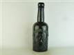 23324 Old Antique Black Glass Beer Bottle Stout Pictorial Gateshead Davidson