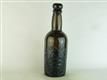 23329 Old Antique Black Glass Beer Bottle Stout Pictorial Newcastle Bradley