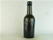 23331 Old Antique Black Glass Beer Bottle Stout Pictorial Newcastle Reid
