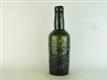 23332 Old Antique Black Glass Beer Bottle Stout Pictorial Newcastle Collins