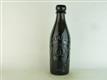 23335 Old Antique Black Glass Beer Bottle Stout Pictorial Newcastle Reid