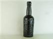 23337 Old Antique Black Glass Beer Bottle Stout Pictorial Newcastle Bradford