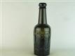 23343 Old Antique Black Glass Beer Bottle Stout Pictorial Newcastle Reid