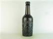 23344 Old Antique Black Glass Beer Bottle Stout Pictorial Newcastle Bradford