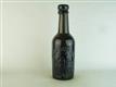 23347 Old Antique Black Glass Beer Bottle Stout Pictorial Newcastle Bradford