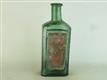 23656 Old Vintage Antique Glass Chemist Bottle Label Budapest
