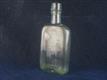 54788 Old Antique Glass Bottle Whisky Pub Hip Flask manchester Brewery
