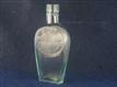 54784 Old Antique Glass Bottle Whisky Pub Hip Flask Manchester Hightown