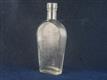 54780 Old Antique Glass Bottle Whisky Spirits Pub Hip Flask Southport Marshall