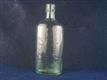 54779 Old Antique Glass Bottle Whisky Pub Hip Flask Bangor Williams