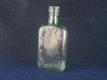 54773 Old Vintage Antique Glass Bottle Whisky Spirits Hip Flask Manchester