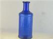 54750 Old Vintage Antique Glass Ink Bottle Inkwell Staffords Blue