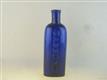 54698 Old Vintage Antique Glass Bottle Chemist Medicine Cure Cobalt Blue Caburn