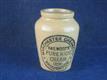 54653 Old Vintage Antique Jam Jar Printed Pot Keiller Cooper Cream Manchester