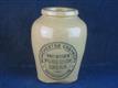 54652 Old Vintage Antique Jam Jar Printed Pot Keiller Cooper Cream Manchester