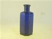 54498 Old Vintage Antique Glass Poison Bottle Lewis Towers Patent Flat back
