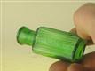 54846 Old Vintage Antique Glass Poison Bottle Rectangular Green Not To be Taken