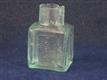54851 Old Vintage Antique Glass Ink Bottle Inkwell Square Gum Lyons London