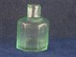 54852 Old Vintage Antique Glass Ink Bottle Inkwell hexagnol Bonds London