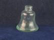 54856 Old Vintage Antique Glass Ink Bottle Inkwell Large Bell FM Co