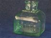 54859 Old Vintage Antique Glass Ink Bottle Inkwell Square Tent EARLY Fields
