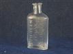 54878 Old Antique Glass Bottle Chemist Medicine Cure Drug Manchester Hospital