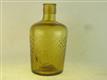 54884 Old Vintage Antique Glass Poison Bottle Amber Lysol Crude and Early