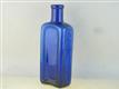 54893 Old Antique Glass Bottle Chemist Medicine Cure Drug Hair Restorer Astol