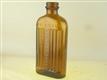54568 Old Vintage Antique Glass Posion Bottle Chemist Cure NTB Brown