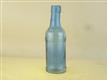 54567 Old Vintage Antique Glass Ink Bottle Inkwell Cornflower Blue