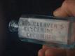 54557 Old Vintage Antique Glass Bottle Chemist Medicine Cure Cleaver london