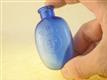 54520 Old Vintage Antique Glass Bottle Chemist Medicine Cure Blue BP pills