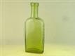 54402 Old Vintage Antique Glass Poison Bottle Bleach Jeyes Fluid Amber
