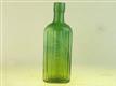 54403 Old Vintage Antique Glass Poison Bottle Bleach Jeyes Fluid Green Swirly