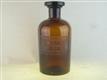 54409 Old Vintage Antique Glass Bottle Chemist Round Poison Nitric Acid Art Deco