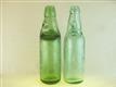 54422 Old Vintage Antique Glass Bottle Codd Patent Mustill Boro Bridge GREEN
