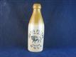 54935 Old Vintage Antique Printed Ginger Beer Bottle Hull Peters Bull