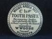 55048 Old Vintage Antique Printed Jar Pot Lid Tooth Paste Woods 1s
