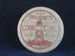 55059 Old Vintage Antique Printed Jar Pot Lid ointment Corn Cure Trouchet