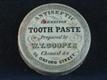 55075 Old Vintage Antique Printed Jar Pot Lid Tooth Paste Cooper London