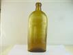 55191 Old Vintage Antique Glass Bottle Cure Amber Warners Safe Cure