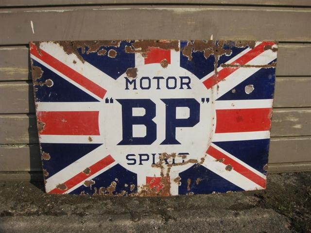 BP Fuel Shield Cast Iron Sign Plaque Wall Garage Petrol Workshop Shop Motor 