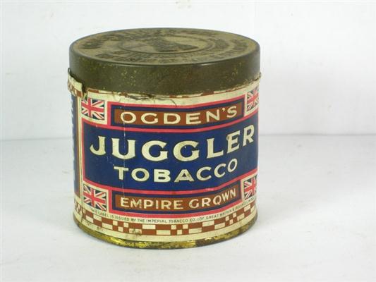 Old Shop Stuff | Old-tobacco-tin-Ogdens-Juggler-tobacco for sale (14348)