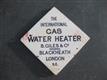 Old Vintage Antique N0t Enamel Sign Advert Pottery Tile London Gas Water Notice