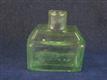 54860 Old Vintage Antique Glass Ink Bottle Inkwell Boat Arnold London